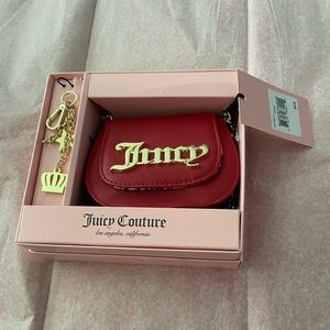 Nwt juicy couture mini xbody key ring gift set